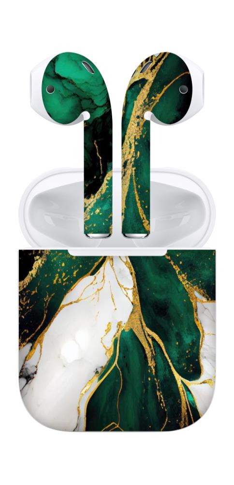 Marble Green AirPods Skin